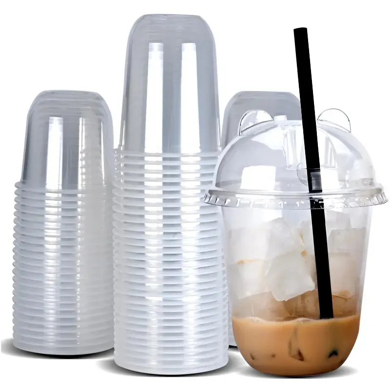 Wholesale PET U-Shape Cups Cold Drink Cups